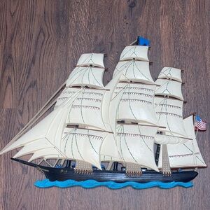 MCM Syroco Dart Industries 3D Clipper Ship Wall Hanging
